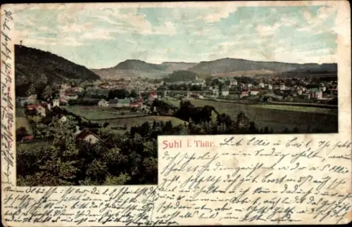 Ak Suhl in Thüringen, Gesamtansicht