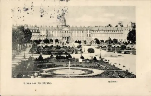 Ak Karlsruhe in Baden, Schloss