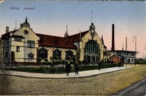 Ak Witten an der Ruhr, Bahnhof