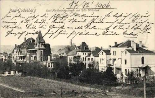 Ak Bad Godesberg Bonn am Rhein, Carl Finklenburgstraße, Villa Wilhelmina
