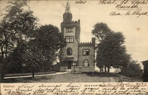 Ak Aachen, Hotel St. Charles, Borcette,  Observatorium, Text in Französisch