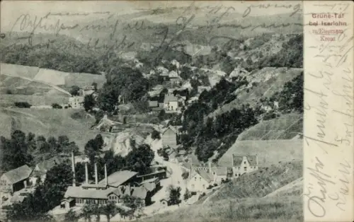 Ak Iserlohn im Märkischen Kreis, Franzosenhohl, Landschaft mit Hügeln, Fabrikgebäude,  aus Iserlo