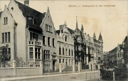 Ak Düren im Rheinland,  Villenpartie in der Holzstraße,  Villen