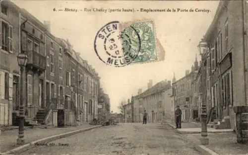 Ak Stenay Lothringen Meuse, Straße mit Häusern