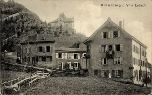 Ak Sainte Marie aux Mines Markirch Elsass Haut Rhin, Villa Lebach am Kreuzberg