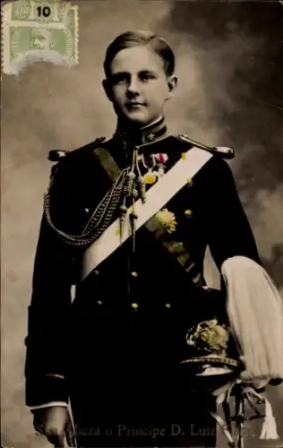 Ak Luís Filipe, Prinz von Portugal, Portrait