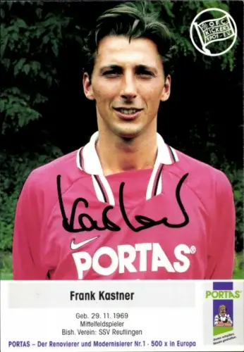 Autogrammkarte Fußballer Frank Kastner, Kickers Offenbach, Autogramm