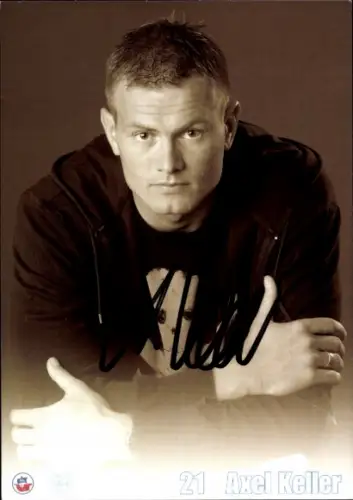 Autogrammkarte Fußballer Axel Keller, FC Hansa Rostock, Autogramm