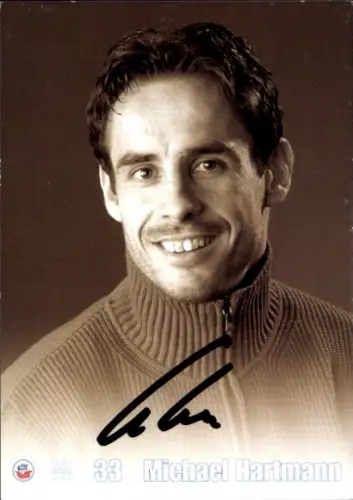 Autogrammkarte Fußballer Michael Hartmann, FC Hansa Rostock, Autogramm