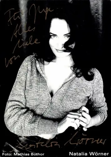Ak Schauspielerin Natalia Wörner, Portrait, Autogramm