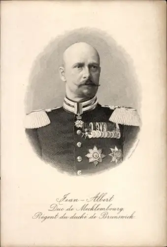 Ak Johann Albrecht, Regent des Großherzogtums Mecklenburg-Schwerin
