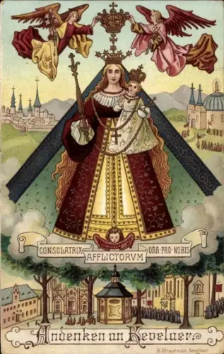 Künstler Ak Straatman, H., Kevelaer, Consolatrix Afflictorum Ora Pro Nobis