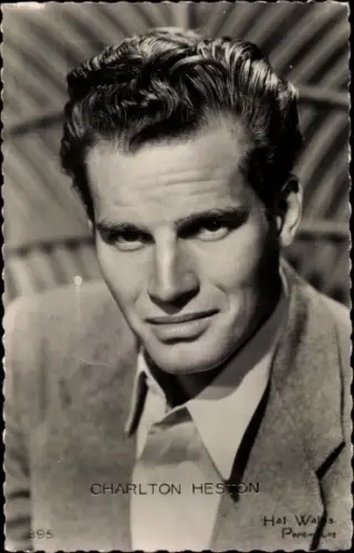 Ak Schauspieler Charlton Heston, Portrait
