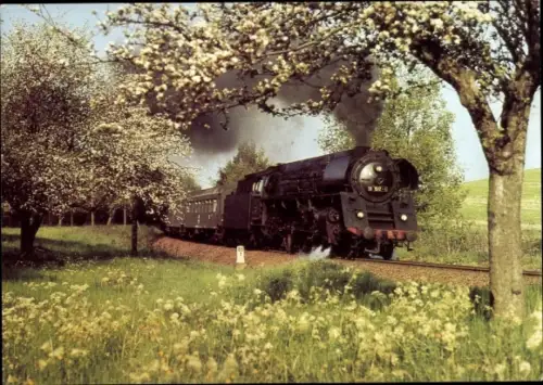 Ak Deutsche Eisenbahn, Dampflok, Schnellzuglokomotive 01 1512 mit Eilzug E 805