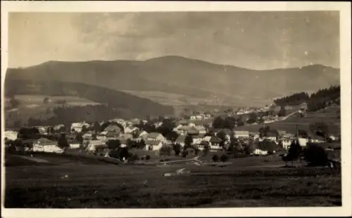 Foto Ak Železná Ruda Markt Eisenstein Region Pilsen, Totalansicht der Ortschaft