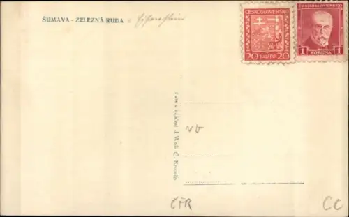 Foto Ak Železná Ruda Markt Eisenstein Region Pilsen, Totalansicht der Ortschaft