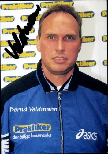 Autogrammkarte Athletiktrainer Bernd Veldmann, 1. FC Saarbrücken, Autogramm