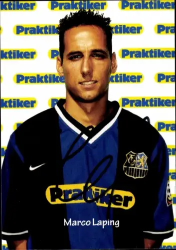 Autogrammkarte Fußballer Marco Laping, 1. FC Saarbrücken, Autogramm