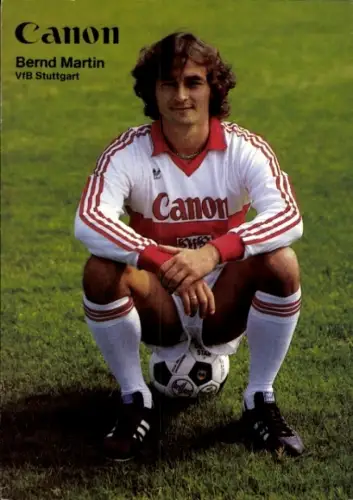 Autogrammkarte Fußballer Bernd Martin, VfB Stuttgart