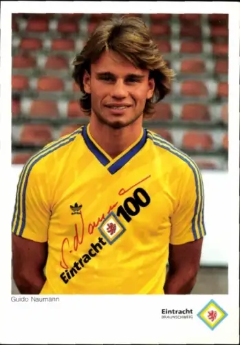 Autogrammkarte Fußballer Guido Naumann, Eintracht Braunschweig, Autogramm