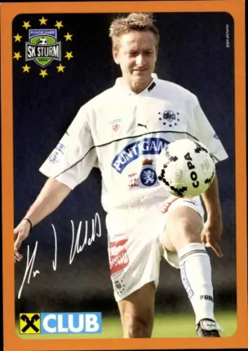 Autogrammkarte Fußballer Horst Heldt, SK Sturm Graz, Autogramm