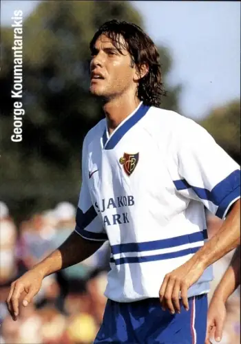Autogrammkarte Fußballer George Koumantarakis, FC Basel