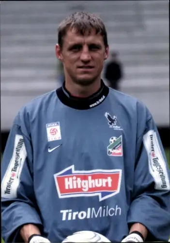 Autogrammkarte Fußballer Reinhold Harrasser, FC Tirol Innsbruck