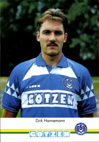 Autogrammkarte Fußballer Dirk Hannemann, MSV Duisburg