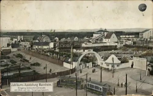 Ak Mannheim in Baden, Jubiläums-Ausstellung, Vergnügungspark