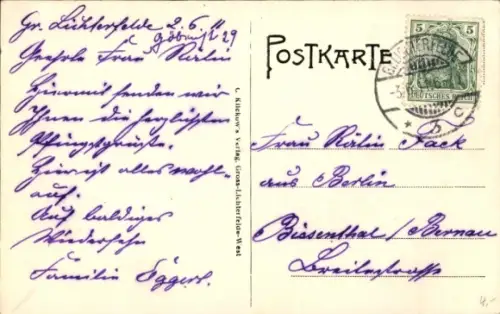 Ak Berlin Steglitz Groß Lichterfelde, Rathaus