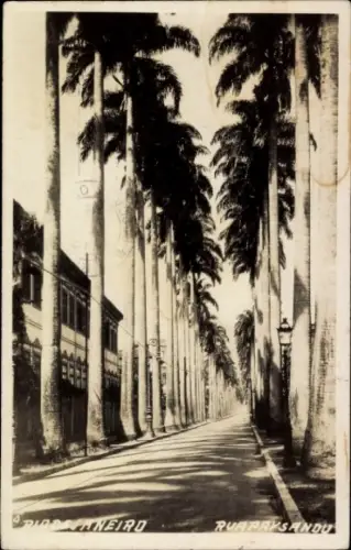 Ak Rio de Janeiro Brasilien, Rua Paysandu