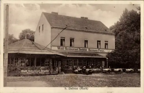 Ak Dahme in der Mark, Wald-Restaurant Ziegelei