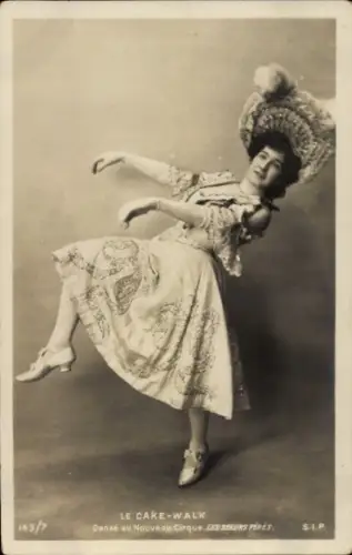 Ak Tanzende Frau, Cake-Walk