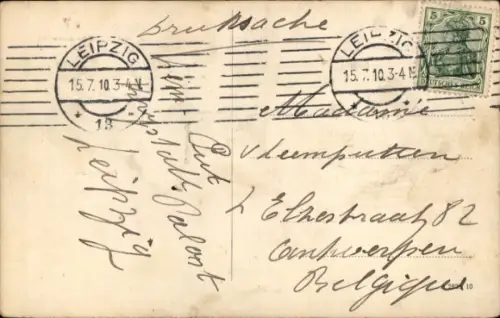 Passepartout Ak Leipzig, Kirche, Thomasring, Zentraltheater