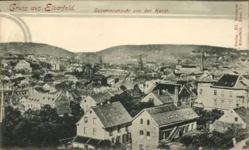 Ak Elberfeld Wuppertal, Gesamtansicht, Hardt