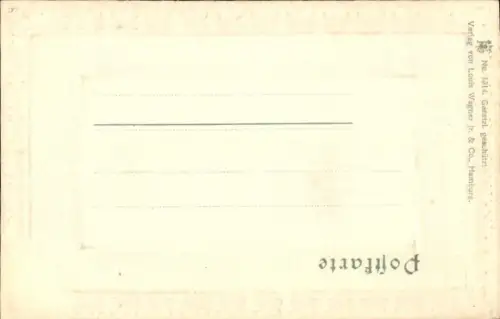 Präge Passepartout Ak Hamburg Mitte Neustadt, Jungfernstieg