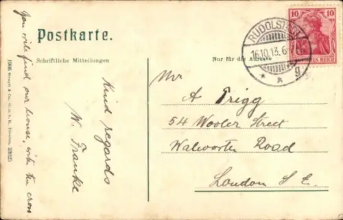 Ak Rudolstadt in Thüringen, Cumbach, Marienturm