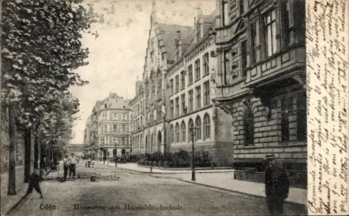 Ak Köln am Rhein, Hansaring, Handelshochschule