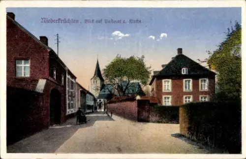 Ak Niederkrüchten am Niederrhein, Pastorat, Kirche