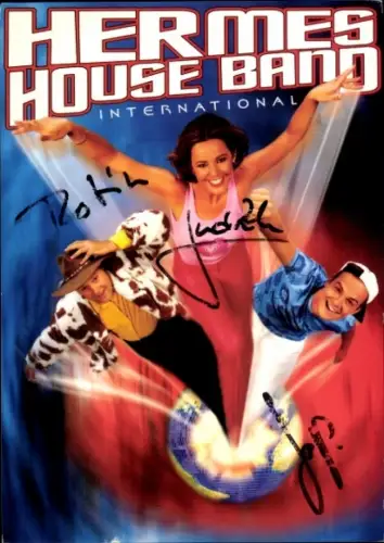 Autogrammkarte Hermes House Band, Autogramme