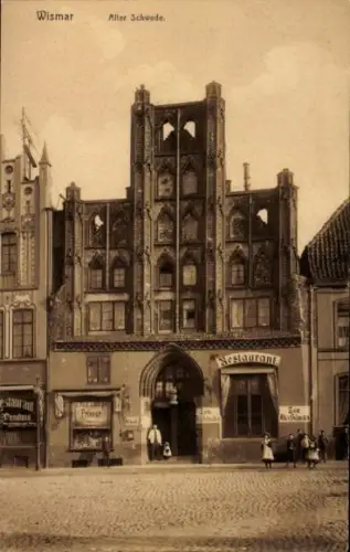 Ak Hansestadt Wismar, Alter Schwede, Restaurant