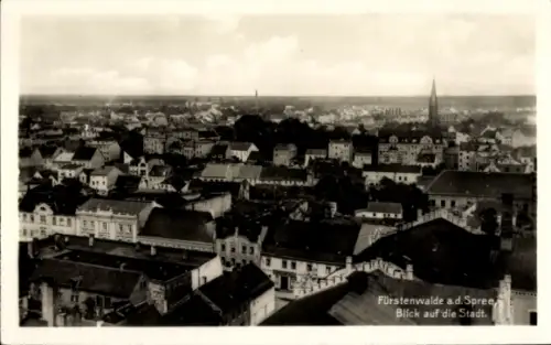 Ak Fürstenwalde an der Spree, Stadtpanorama