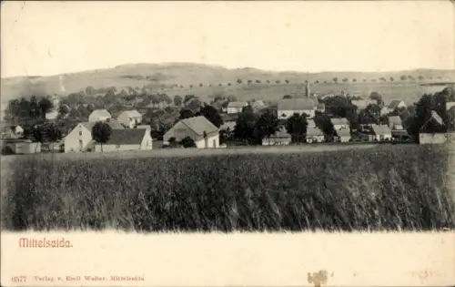 Ak Mittelsaida Großhartmannsdorf im Erzgebirge, Gesamtansicht