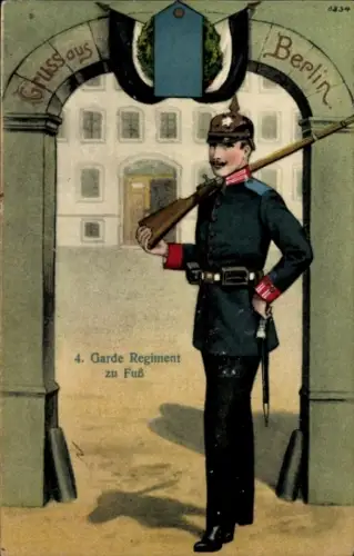 Ak Berlin, 4. Garde-Regiment zu Fuß