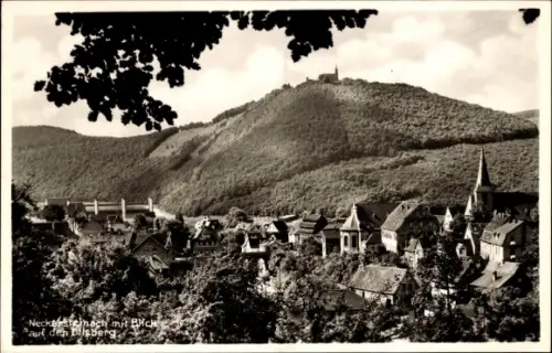 Ak Neckarsteinach in Hessen, mit Blick auf den Dilsberg