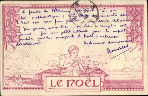 Künstler Ak Glückwunsch Weihnachten, Kind füttert Vögel