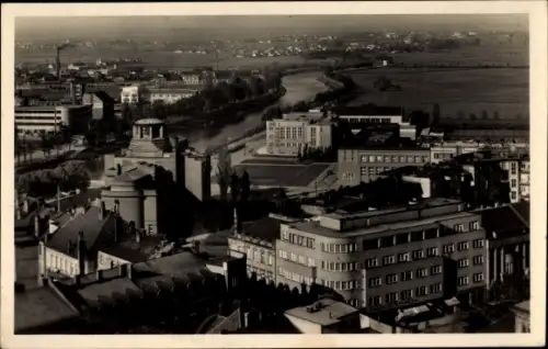 Ak Hradec Králové Königgrätz Stadt, Teilansicht