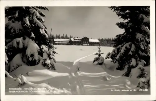Ak Pec pod Sněžkou Petzer Riesengebirge Region Königgrätz, Töpferbaude
