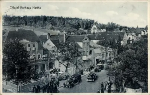 Ak Kurort Hartha Hintergersdorf Tharandt im Erzgebirge, Hotel Kurhaus Hartha, Tharandter Wald, al