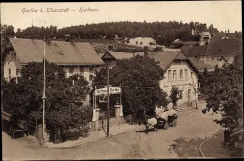 Ak Hartha Hintergersdorf Tharandt im Erzgebirge, Kurhaus Hartha, Hotel
